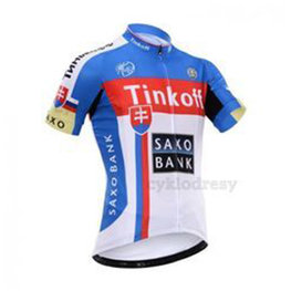 Rövid ujjú kerékpáros mez - TINKOFF 2015 KIDS - piros/kék/fehér
