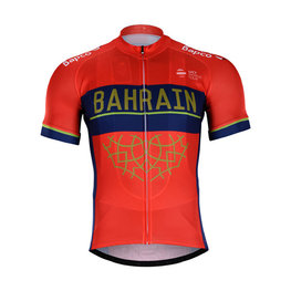 BONAVELO Rövid ujjú kerékpáros mez - BAHRAIN  MERIDA 2018 - piros/kék