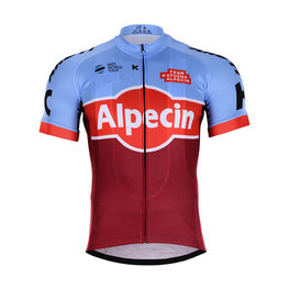 BONAVELO Rövid ujjú kerékpáros mez - KATUSHA 2018 - piros/bordó/világoskék