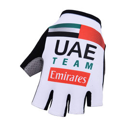 Kerékpáros kesztyű rövid ujjal - UAE 2019 - fehér