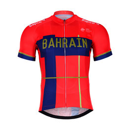 BONAVELO Rövid ujjú kerékpáros mez - BAHRAIN MERIDA 2019 - kék/piros