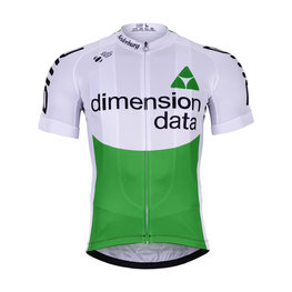 BONAVELO Rövid ujjú kerékpáros mez - DIMENSION DATA 2019  - zöld/fehér