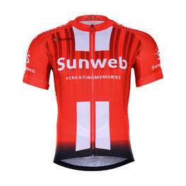 BONAVELO Rövid ujjú kerékpáros mez - SUNWEB 2019 - piros