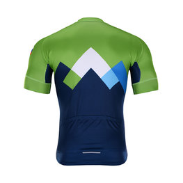 BONAVELO Rövid ujjú kerékpáros mez - SLOVENIA - kék/zöld