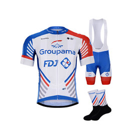 BONAVELO Kerékpáros mega szett - GROUPAMA FDJ 2020 - piros/kék/fehér