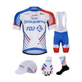 BONAVELO Kerékpáros mega szett - GROUPAMA FDJ 2020 - fehér/piros/kék