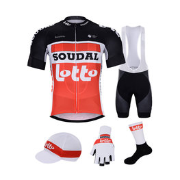 BONAVELO Kerékpáros mega szett - LOTTO SOUDAL 2020 - piros/fekete/fehér