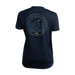 ROCDAY Rövid ujjú kerékpáros mez - WOODY LADY - kék