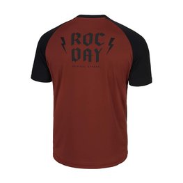 ROCDAY Rövid ujjú kerékpáros mez - PARK - piros/fekete
