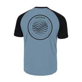 ROCDAY Rövid ujjú kerékpáros mez - GRAVEL - fekete/kék