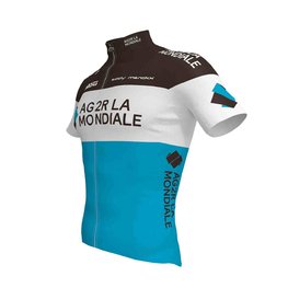 ROSTI Rövid ujjú kerékpáros mez - AG2R 2020 - kék/barna/fehér