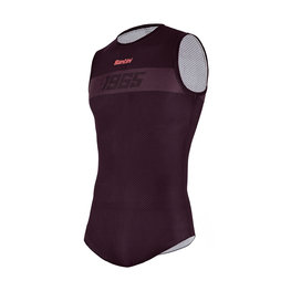 SANTINI Rövid ujjú kerékpáros póló - 1965 - bordó