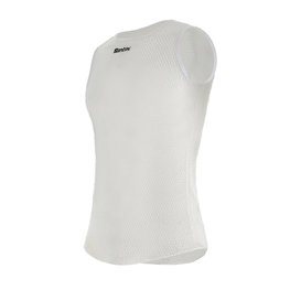 SANTINI Rövid ujjú kerékpáros póló - ALPHA - fehér