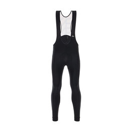 SANTINI Hosszú kerékpáros nadrág kantárral - SVOLTA WINTER - bordó/fekete