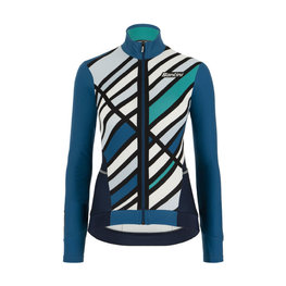 SANTINI Hosszú ujjú kerékpáros mez - CORAL RAGGIO LADY - kék