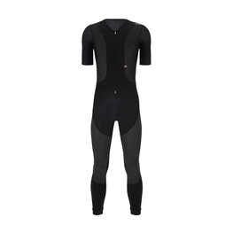 SANTINI Hosszú kerékpáros nadrág kantárral - VEGA DRY - fekete/antracit