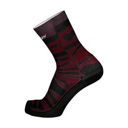 SANTINI Klasszikus kerékpáros zokni - LA VUELTA 2018 - lila/fekete