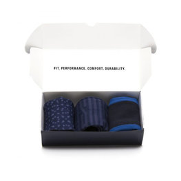 SANTINI Klasszikus kerékpáros zokni - MIX SOXBOX - fekete/kék