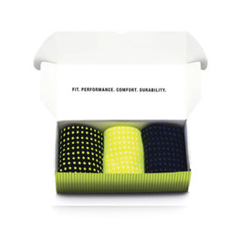 SANTINI Klasszikus kerékpáros zokni - ORIGINE SOXBOX - sárga/fekete