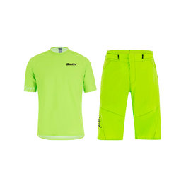 SANTINI Kerékpáros MTB szett - SASSO MTB - zöld