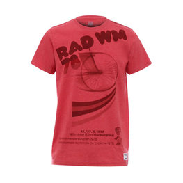 SANTINI Rövid ujjú kerékpáros póló - UCI STORY - piros/színes