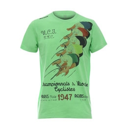 SANTINI Rövid ujjú kerékpáros póló - UCI STORY - zöld/színes