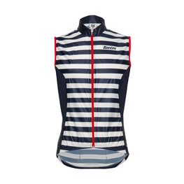 SANTINI Kerékpáros mellény - LA VUELTA 2018 - kék/fehér