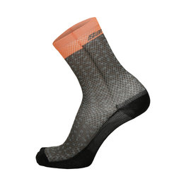 SANTINI Klasszikus kerékpáros zokni - SLEEK99 - zöld/fekete