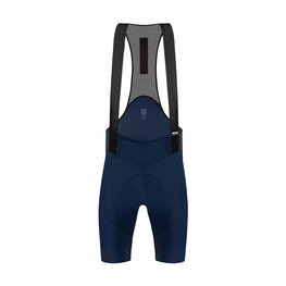 SANTINI Rövid kerékpáros nadrág kantárral - TONO PURO - kék