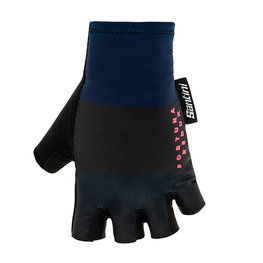 SANTINI Kerékpáros kesztyű rövid ujjal - REDUX FORTUNA AERO - kék