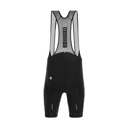 SANTINI Rövid kerékpáros nadrág kantárral - KARMA DELTA - fekete