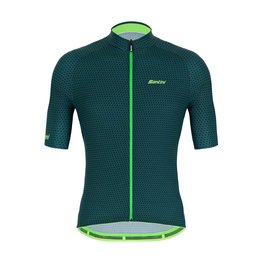 SANTINI Rövid ujjú kerékpáros mez - KARMA KITE - zöld