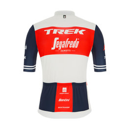 SANTINI Rövid ujjú kerékpáros mez - TREK SEGAFREDO 2021 - piros/fehér/kék