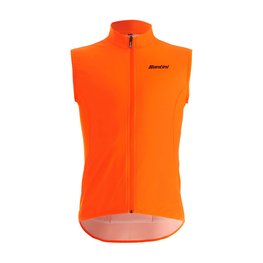 SANTINI Kerékpáros mellény - NEBULA WINDPROOF - narancssárga