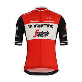 SANTINI Rövid ujjú kerékpáros mez - TREK 2019 BLEND - piros/fehér/fekete