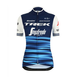 SANTINI Rövid ujjú kerékpáros mez - TREK 2019 BLEND LADY - kék/fehér