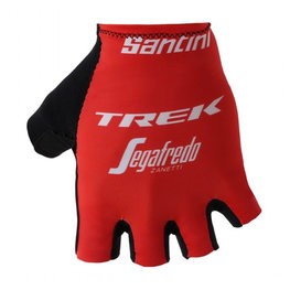 SANTINI Kerékpáros kesztyű rövid ujjal - TREK SEGAFREDO 2018