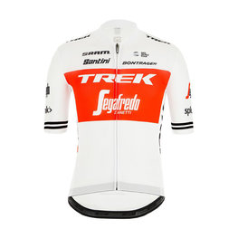 SANTINI Rövid ujjú kerékpáros mez - TREK 2019 SLEEK99 - fehér/piros