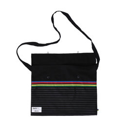SANTINI Kerékpáros táska - UCI RAINBOW - fekete