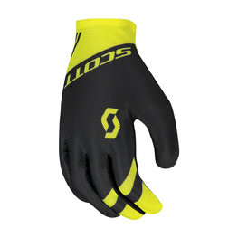 SCOTT Kerékpáros kesztyű hosszú ujjal - RC TEAM LF - sárga/fekete