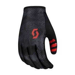 SCOTT Kerékpáros kesztyű hosszú ujjal - TRACTION LF - fekete/piros