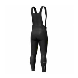 SCOTT Hosszú kerékpáros nadrág kantárral - RC WARM WB - fekete/sárga