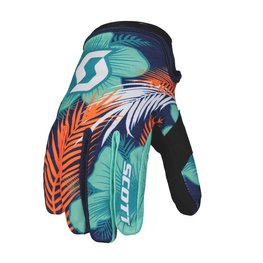 SCOTT Kerékpáros kesztyű hosszú ujjal - 250 SWAP - narancssárga/világoskék