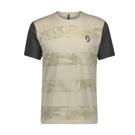 SCOTT Rövid ujjú kerékpáros mez - TRAIL FLOW - bézs