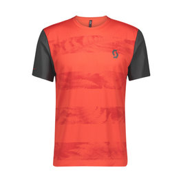 SCOTT Rövid ujjú kerékpáros mez - TRAIL FLOW - piros