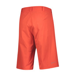 SCOTT Rövid kerékpáros nadrág kantár nélkül - TRAIL FLOW - piros