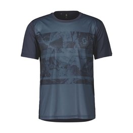 SCOTT Rövid ujjú kerékpáros mez - TRAIL FLOW SS - kék