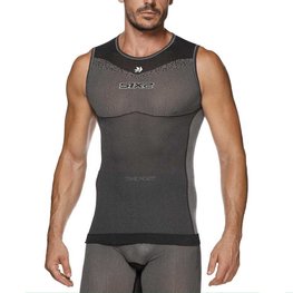 SIX2 Ujjatlan kerékpáros póló - SML BT - fekete