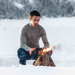 SIX2 Hosszú ujjú kerékpáros póló - TS3 MERINOS - szürke