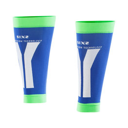 SIX2 Kerékpáros térdig érő melegítő - CALF - kék/zöld